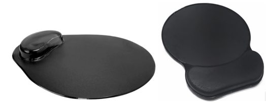 Mouse pads com apoio em gel