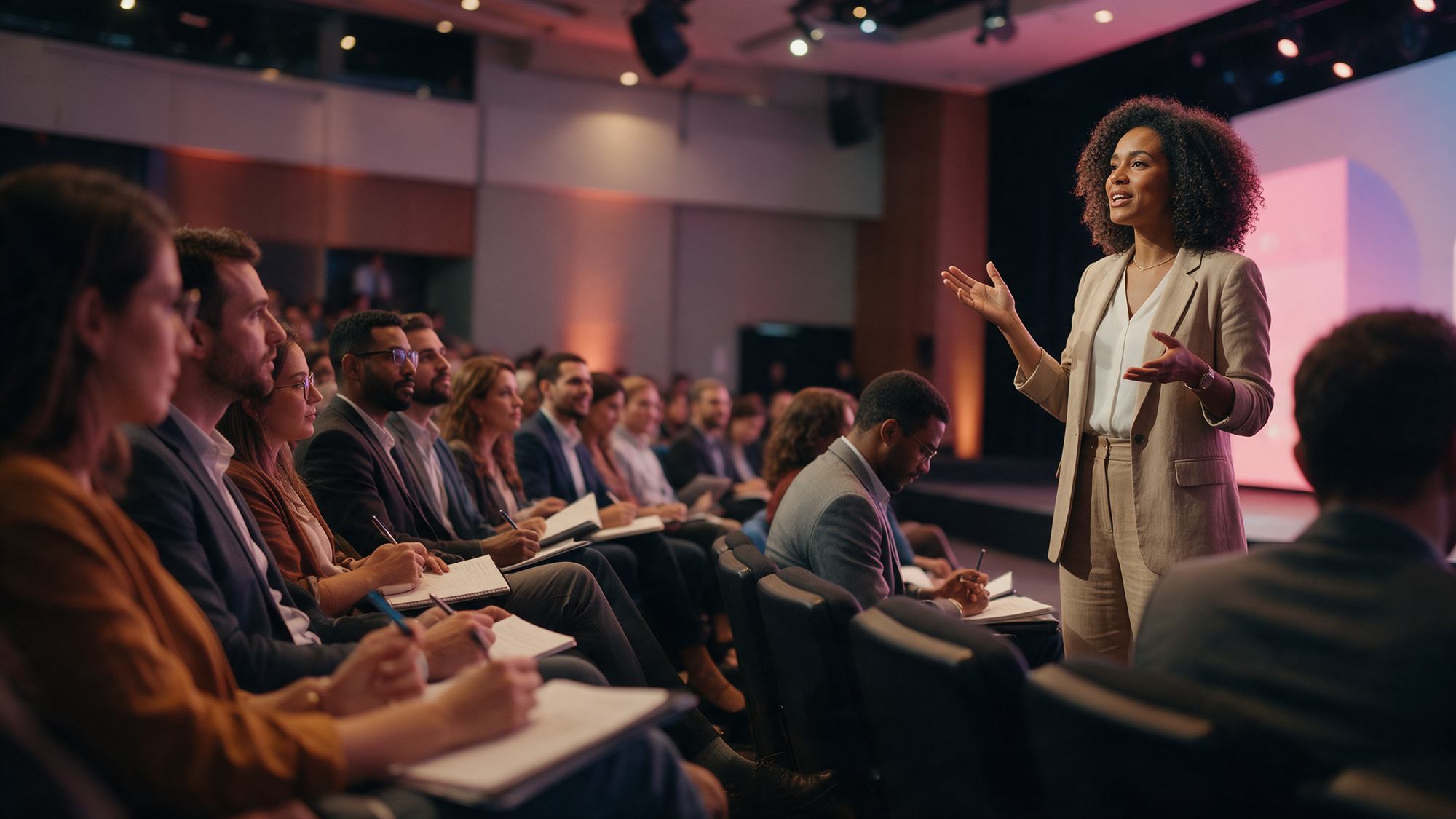Workshop de RH e segurança do trabalho com plateia